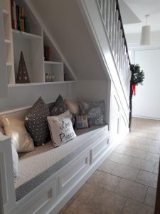 Under Stairs Seating Area Clever Closets Ireland